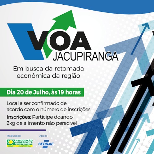 A ACEJA convida todos a participarem do Projeto Voa Jacupiranga!