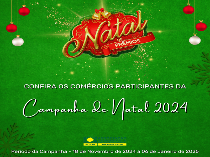 Notícia: Campanha de Natal 2024 - Raspadinhas Premiadas